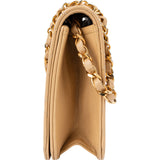 Chanel Quilted Lambskin 24K Gold Single Flap Shoulder Bag