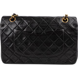 Chanel Quilted Lambskin 24K Gold Medium Double Flap Shoulder Bag