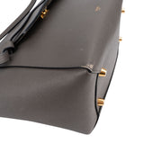 Celine Grey Leather Grained Calfskin Belt Handbag