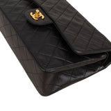 Chanel Quilted Lambskin 24K Gold Medium Double Flap Shoulder Bag