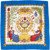 Hermès Liberté Égalité Fraternité Silk Carre 90 Scarf Tuch