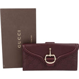 Gucci Guccissima Leather Horsebit Envelope Continental Wallet