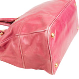 Prada Pink Vitello Lux Shine Leather Tote Handbag