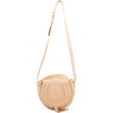 Chloé Raffia Marcie Saddle Crossbody Bag