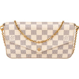 Louis Vuitton Monogram Damier Azur Canvas Pochette Felicie Crossbody Bag