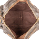 Chloé Brown Leather Paraty Shoulder Handbag