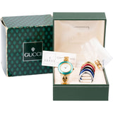 Gucci Gold Tone Change Bezel 11/12.2 Watch
