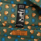 Hermès Snail Pattern Silk Tie Krawatte