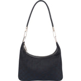 Gucci Monogram GG Black Canvas Small Shoulder Bag