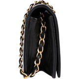 Chanel Quilted Lambskin 24K Gold Single Flap Shoulder Bag