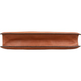 Celine Grained Leather Double Ring Clasp Briefcase Crossbody Handbag
