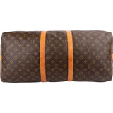 Louis Vuitton Monogram Canvas Keepall 55 Bandoulière Travel Bag