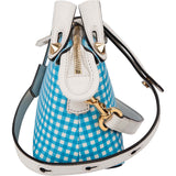 Fendi Gingham Checkered Monogram Mini By The Way Crossbody Bag