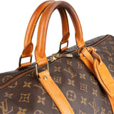 Louis Vuitton Monogram Canvas Keepall 55 Travel Bag