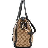 Gucci Monogram GG Leather Tote Satchel Handbag