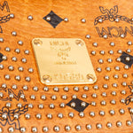 [🔄️B14 / F19] MCM Monogram Visetos Studded Boston Bag Medium Handbag - vintageandkickz