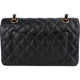 Chanel Quilted Caviar Leather Small Double Flap Shoulder Bag
