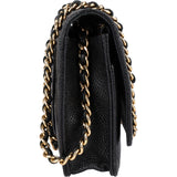 Chanel Quilted Caviar Leather Wallet On Chain Crossbody Bag