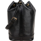 Louis Vuitton Noir Epi Leather Sac Noé Grande Shoulder Bag