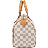 Louis Vuitton Monogram Damier Azur Canvas Speedy 25 Handbag