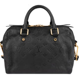 Louis Vuitton Noir Leather Monogram Empreinte Speedy 25 Bandoulière Handbag