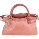 Balenciaga Pink Leather Small City Handbag