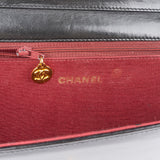 Chanel Quilted Lambskin 24K Gold Half Moon Single Flap Shoulder Bag