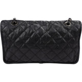 Chanel Quilted Caviar Leather Palladium Front Pocket Single Flap Shoulder Bag