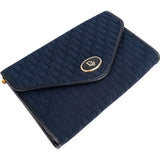 Christian Dior Blue Oblique Monogram Single Enevelope Flap Shoulder Bag