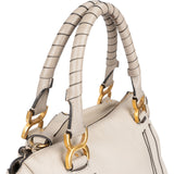 Chloé Grained Leather Marcie Satchel Handbag