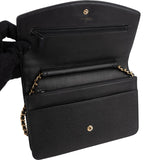 Chanel Caviar Leather CC Wallet on Chain Crossbody Bag