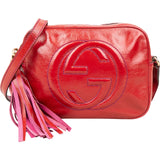 Gucci Patent Leather Soho Disco Camera Crossbody Bag
