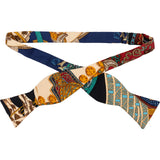 Hermès Printed Patchwork Silk Bow Tie