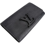 Louis Vuitton Noir Epi Leather Portefeuille Louise Wallet