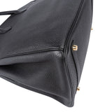 Hermès Noir Veau Togo Leather Gold Birkin 35 Handbag