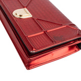 Christian Dior Metallic Perforated Patent Leather Diorama Crossbody Bag