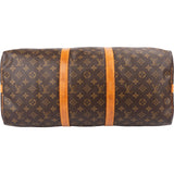 Louis Vuitton Monogram Canvas Keepall 50 Bandoulière Travel Bag
