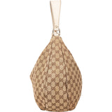 Gucci Monogram GG Canvas Web Hobo Shoulder Bag