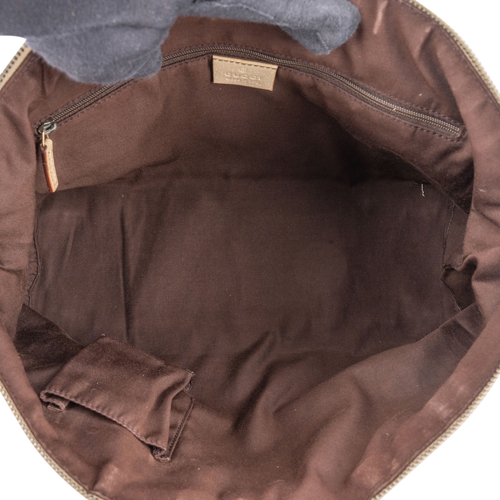[🔄️B11 / F04] Gucci Monogram GG Canvas Abbey D-Ring Tote Shoulder Bag - vintageandkickz