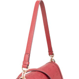 MCM Visetos Monogram Embossed Leather Patricia Saddle Shoulder Crossbody Bag