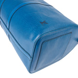 Louis Vuitton Blue Epi Leather Keepall 45 Travel Bag