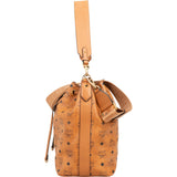 MCM Monogram Visetos Canvas Aren Bucket Drawstring Crossbody Bag