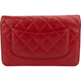 Chanel Quilted Lambskin Wallet on Chain Crossbody Bag