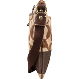 Coach Monogram Signature Stripe File Crossbody Bag