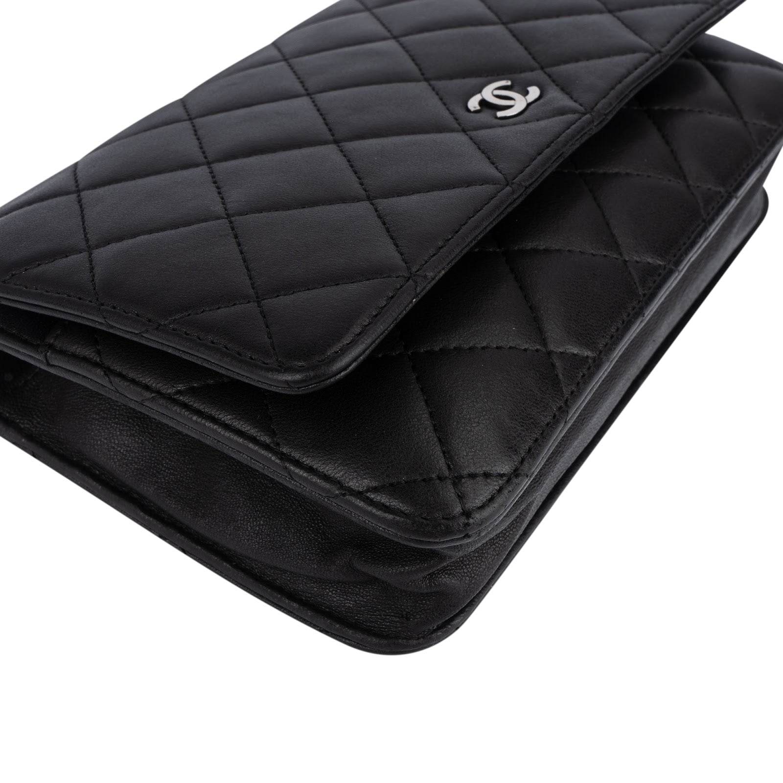 Chanel Quilted Lambskin Wallet On Chain Crossbody Bag - vintageandkickz