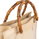 Gucci Patent Leather Bamboo Handle Large Diana Tote Handbag
