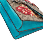 Gucci Monogram GG Supreme Floral and Snake Embroided Dionysus Shoulder Bag - vintageandkickz
