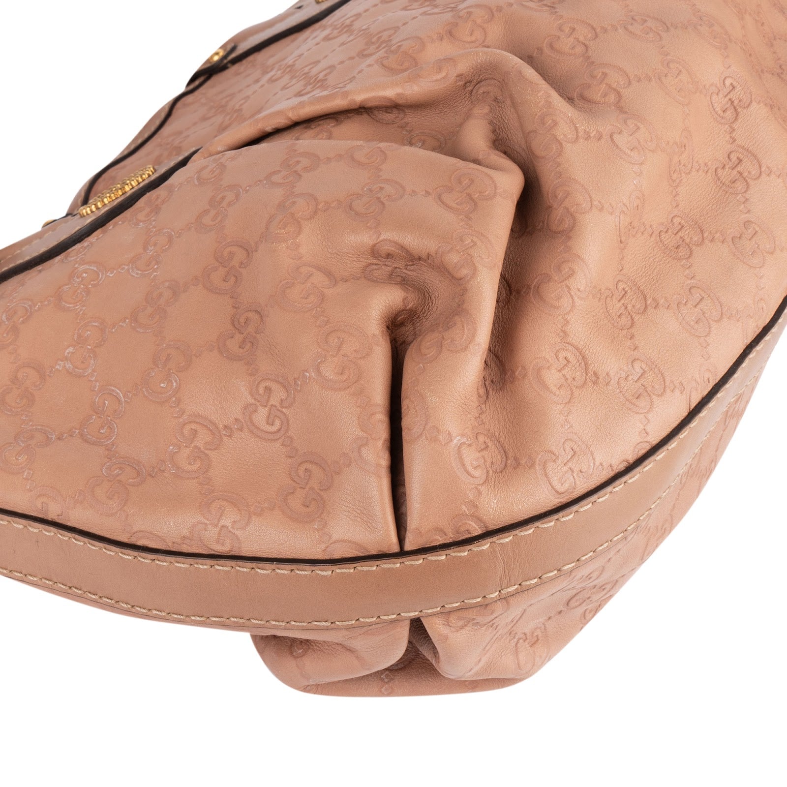 Gucci Leather GG Monogram Scarlet Handbag - vintageandkickz
