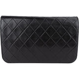 Chanel Quilted Lambskin 24K Gold Single Flap Shoulder Bag