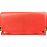 Cartier Red Leather Continental Wallet